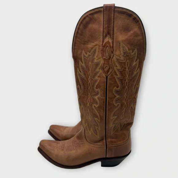 Old West TS1541 Snip Toe Cowgirl Western Cowboy
Leather Women's Boots Size 8 - Picture 2 of 6